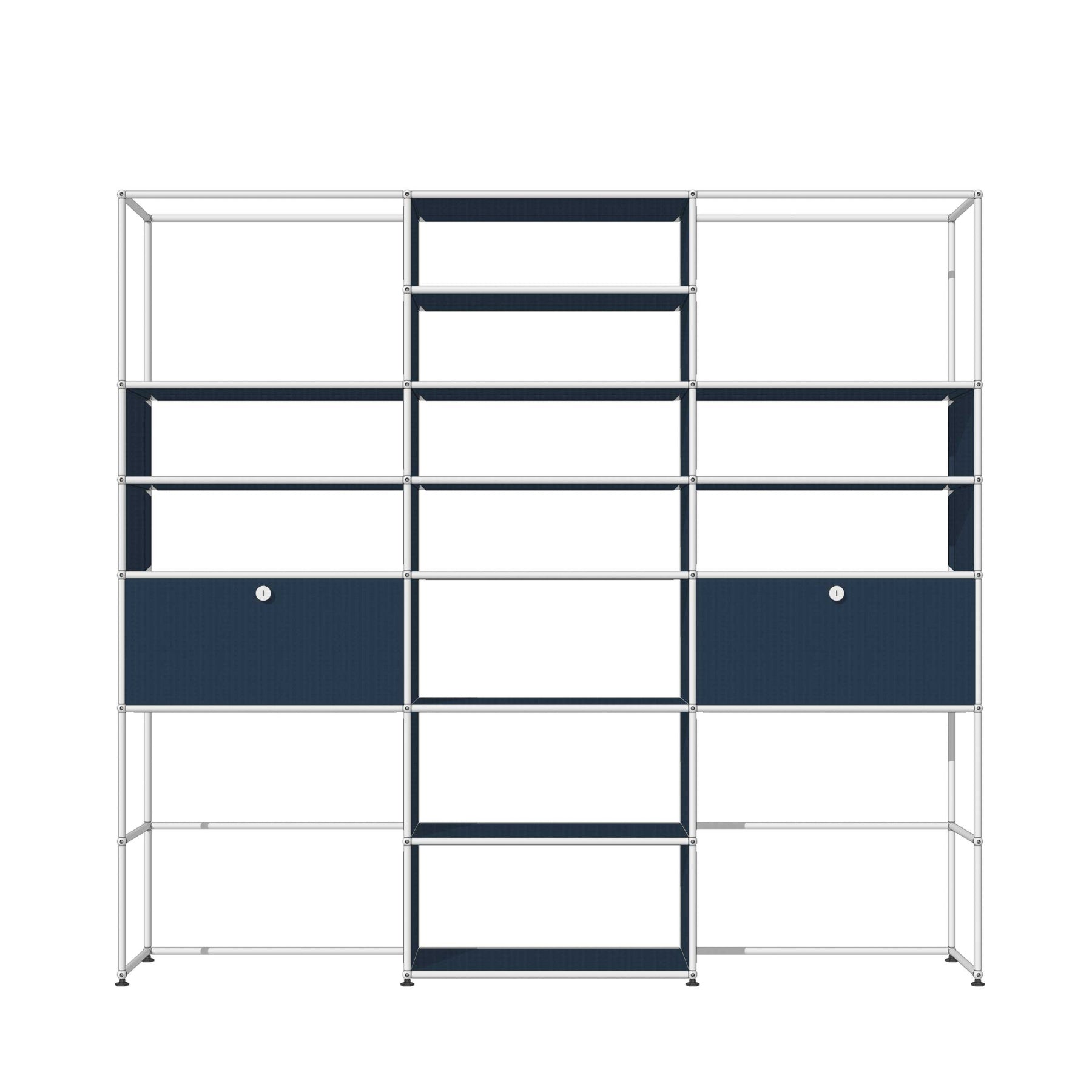 Concealed Work Station with Full Shelving