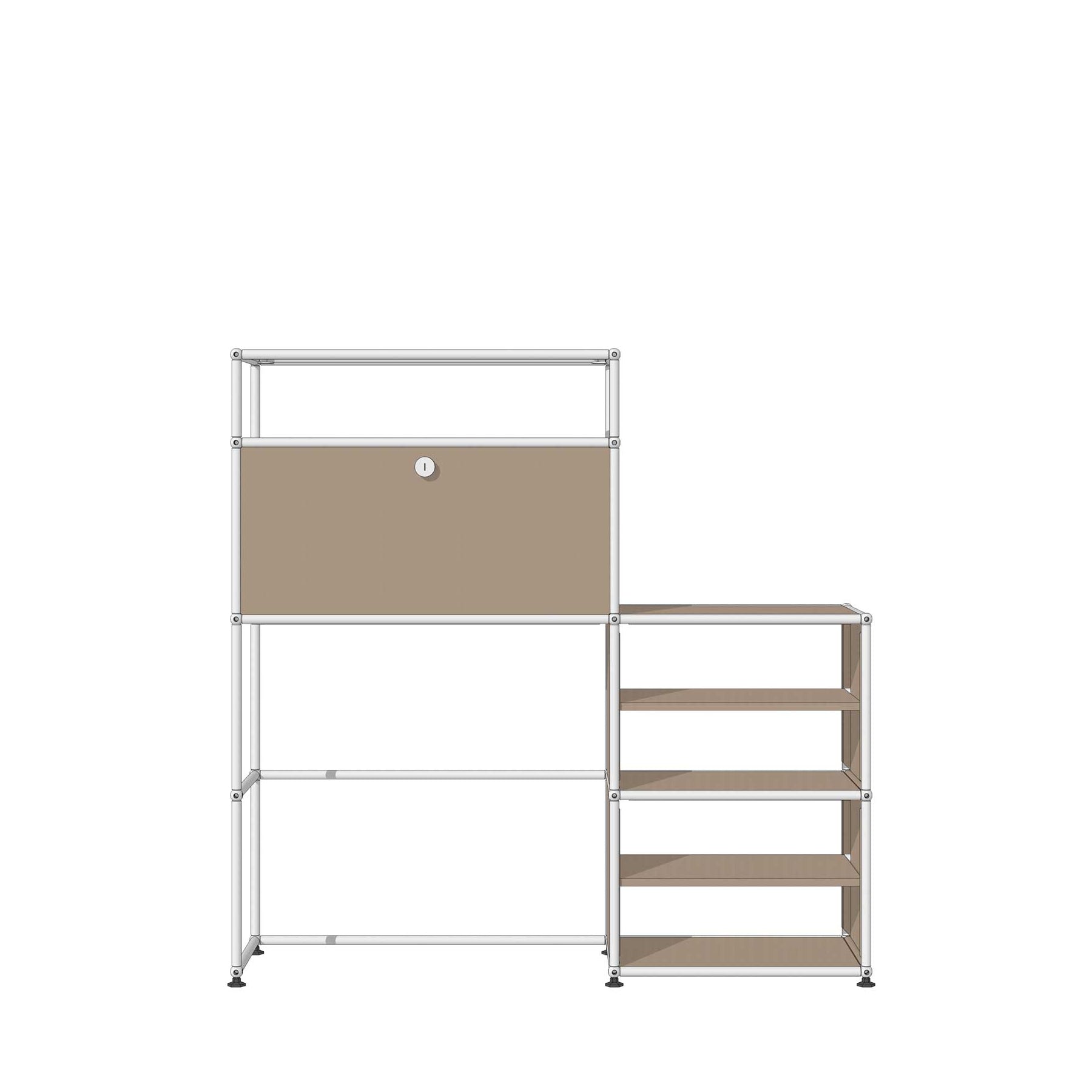 Concealed Work Station with Organizer B