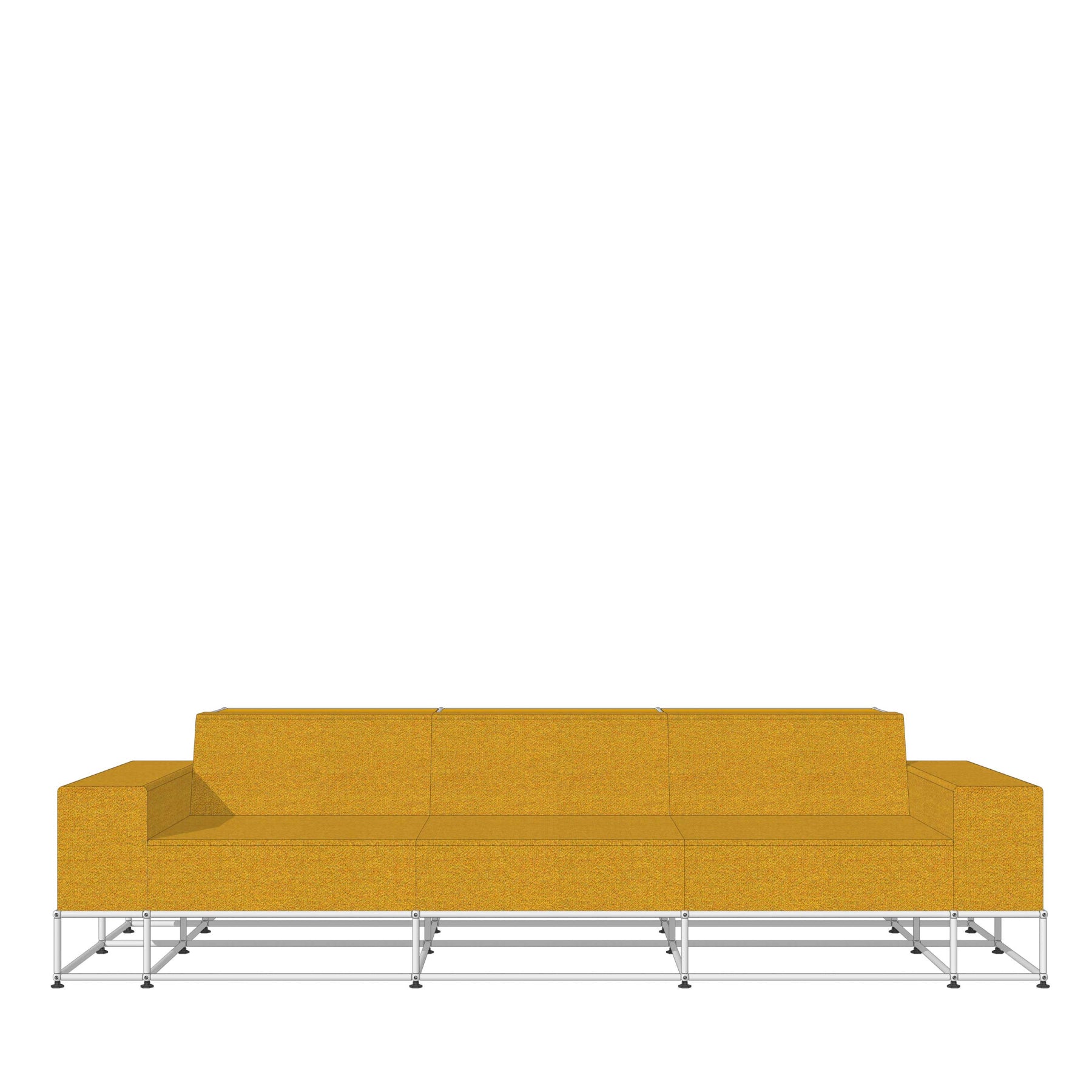Settee 3 Module Sofa with Shelving