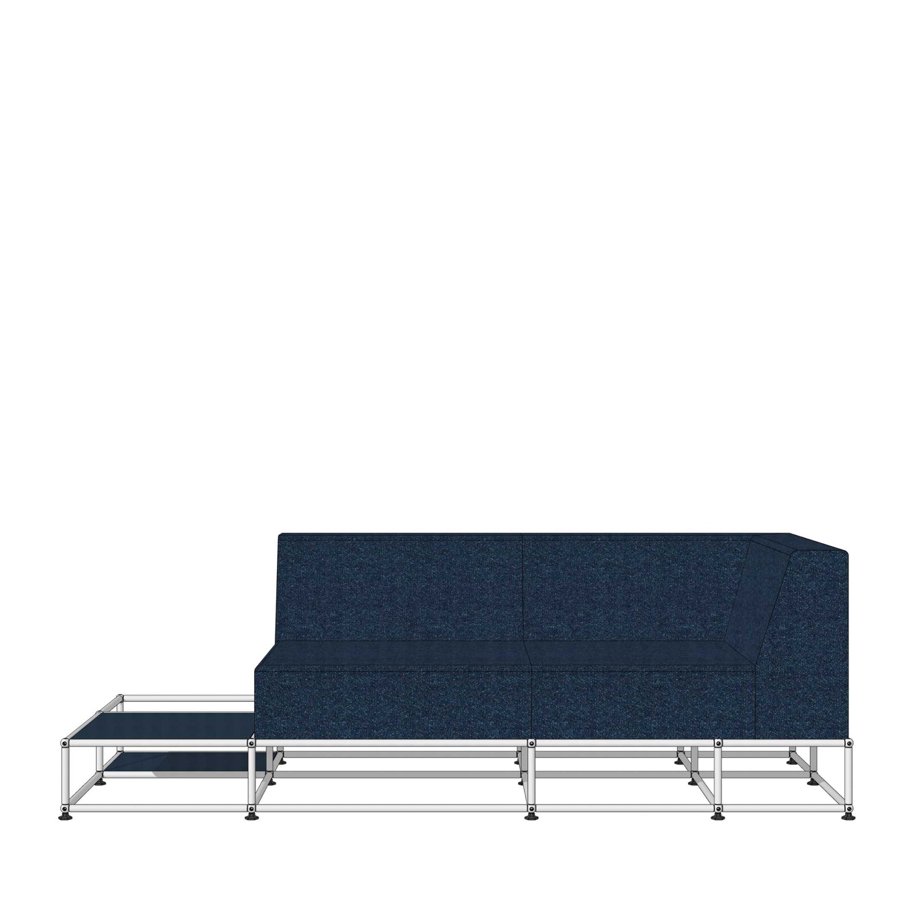 Transit 2 Module Sofa with Side Table