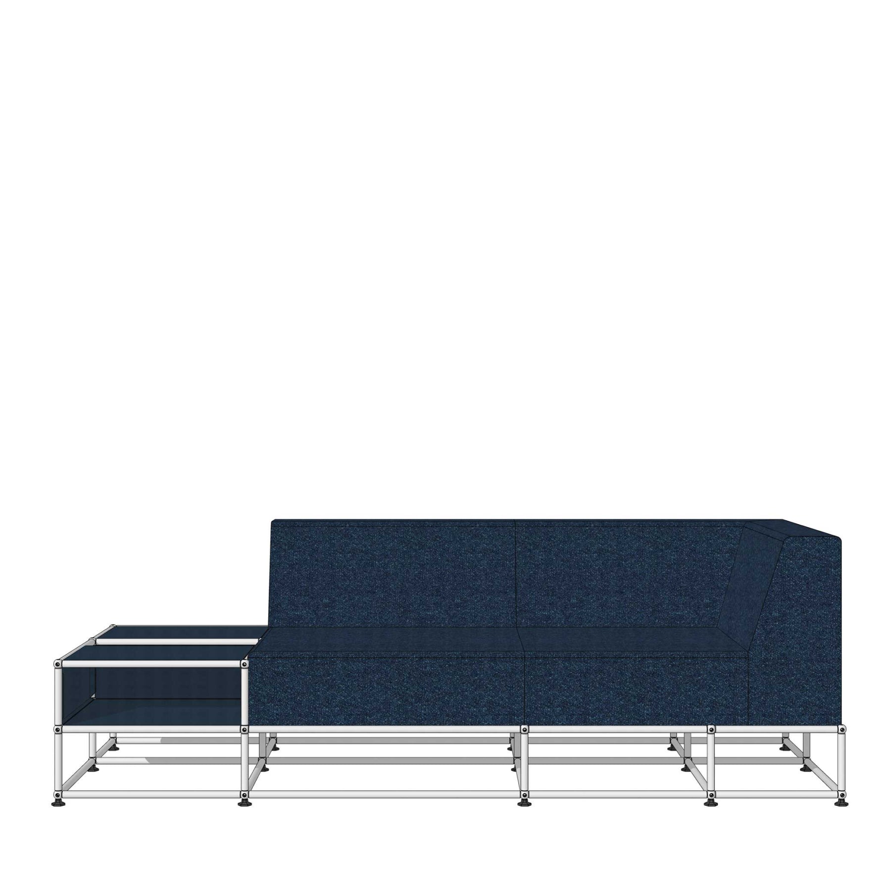 Transit 2 Module Sofa with Side Table Compartment