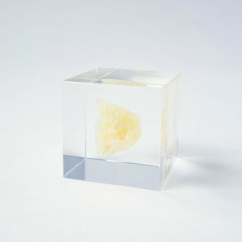 Sola Cube - Orange Calcite