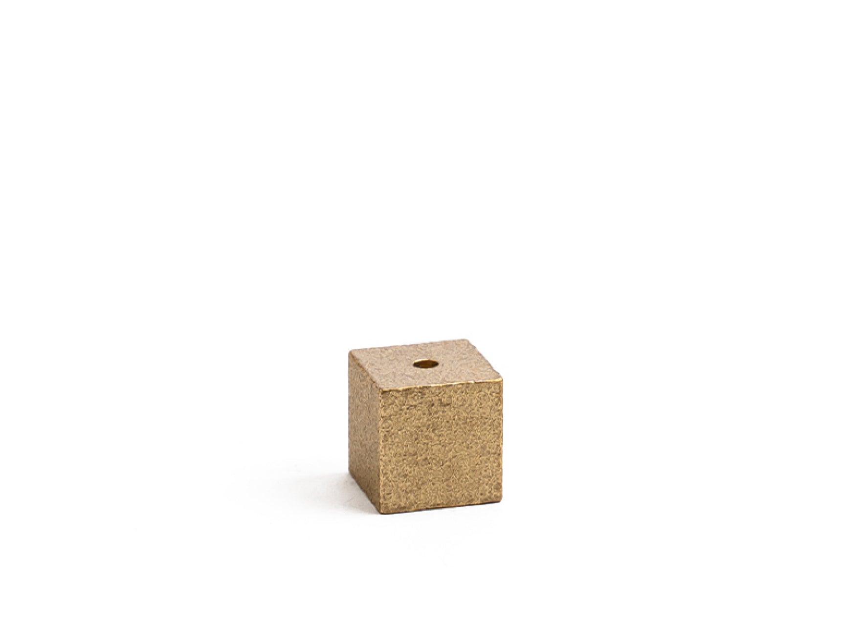 Incense Holder - Gold Cube