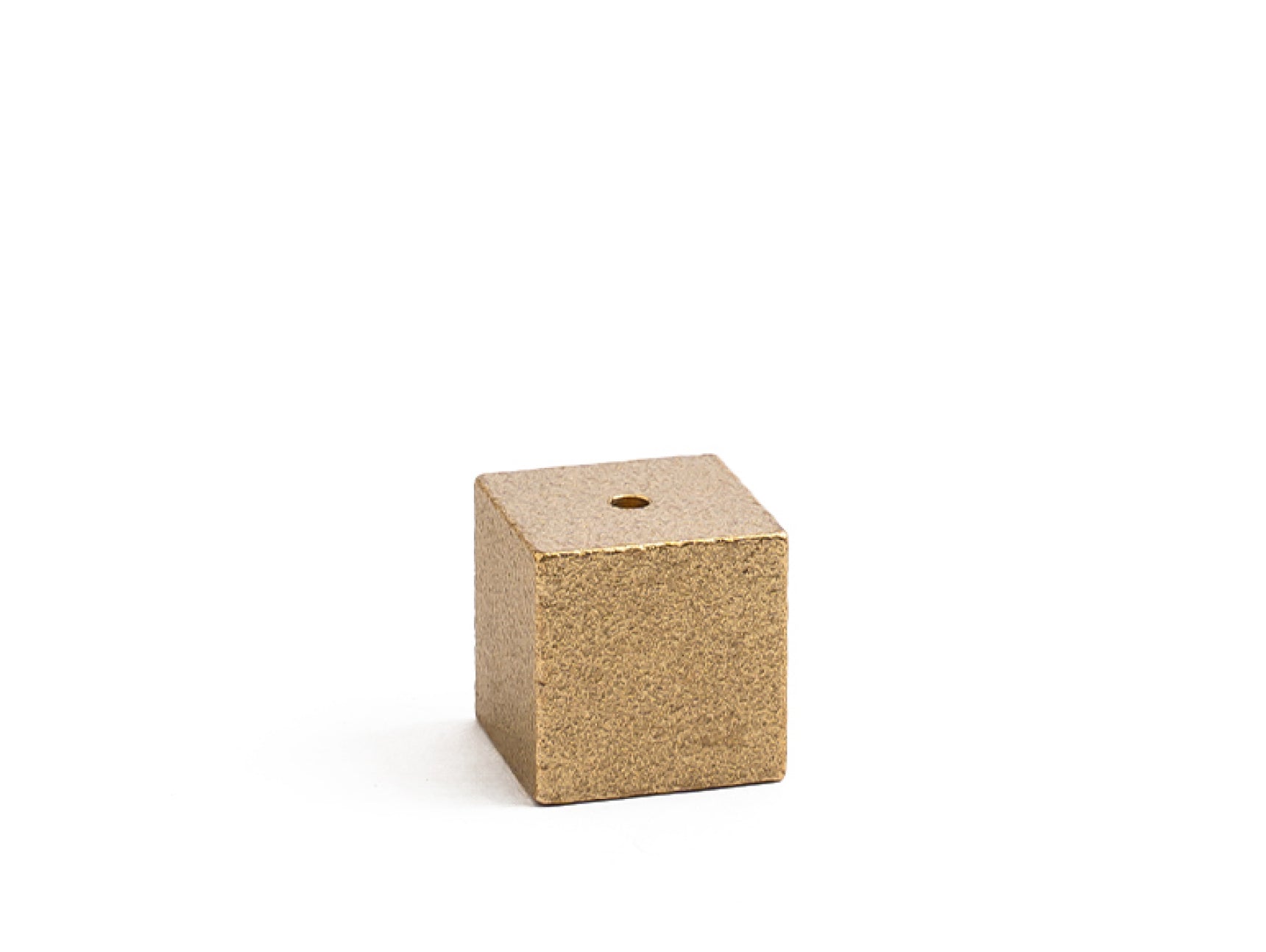 Incense Holder - Gold Cube