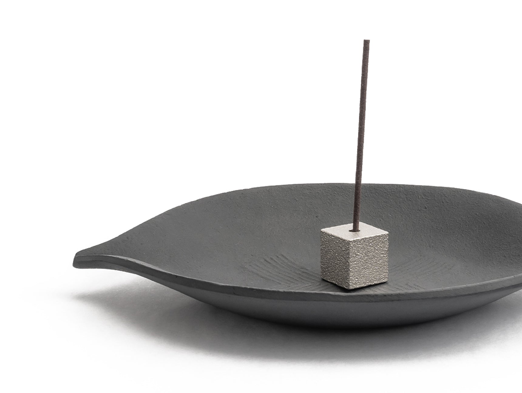 Incense Holder - Silver Cube