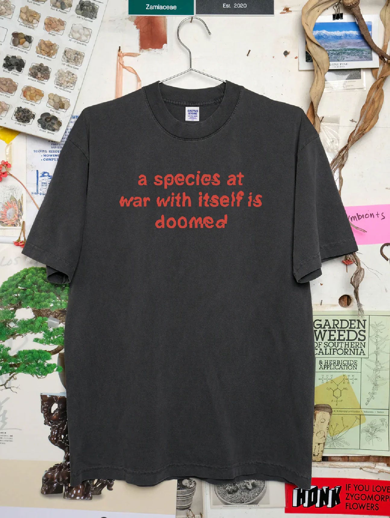 A Species at War T-Shirt - Washed Black
