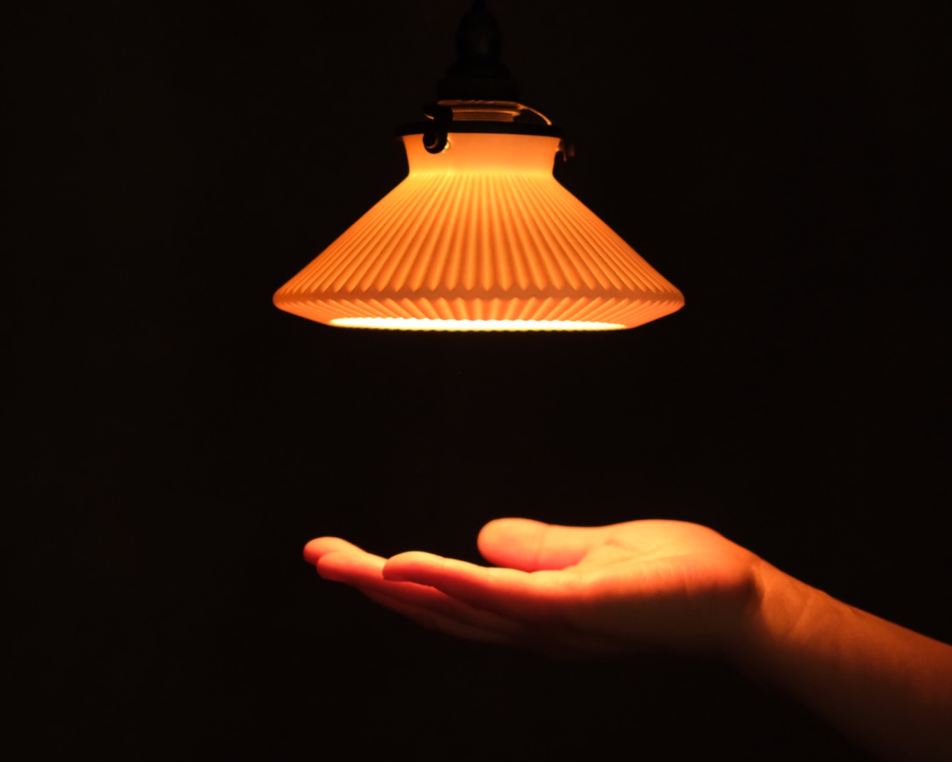 Porcelain Pendant - Accordian S (Open)