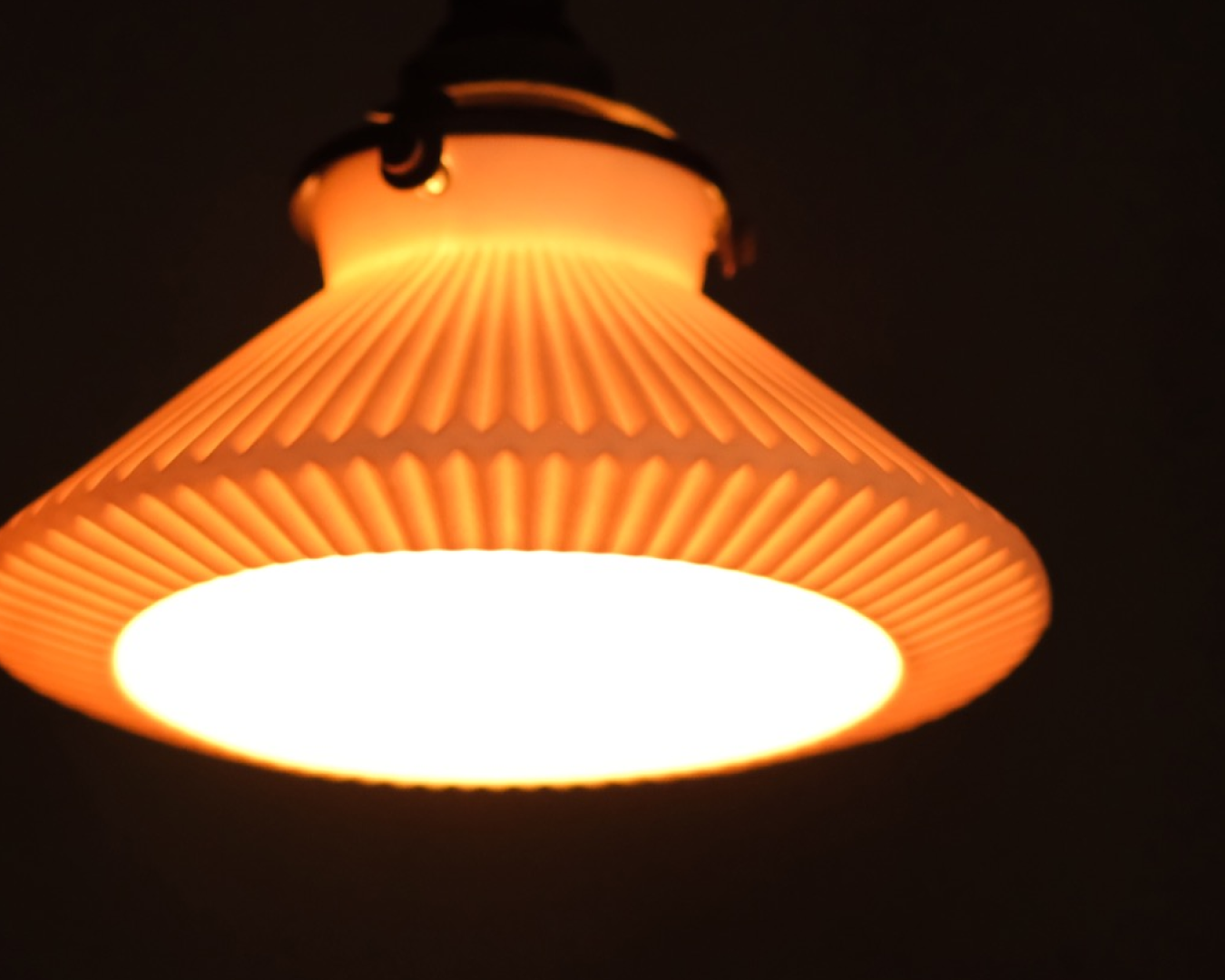 Porcelain Pendant - Accordian S (Open)