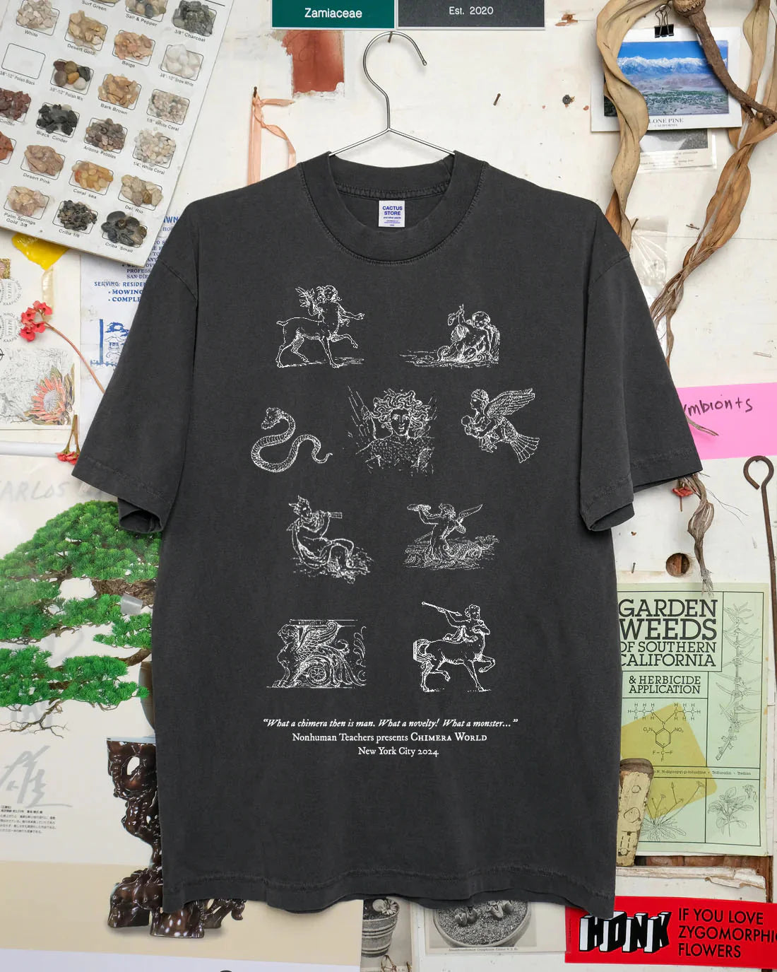 Mythical Chimeras T-Shirt - Washed Black