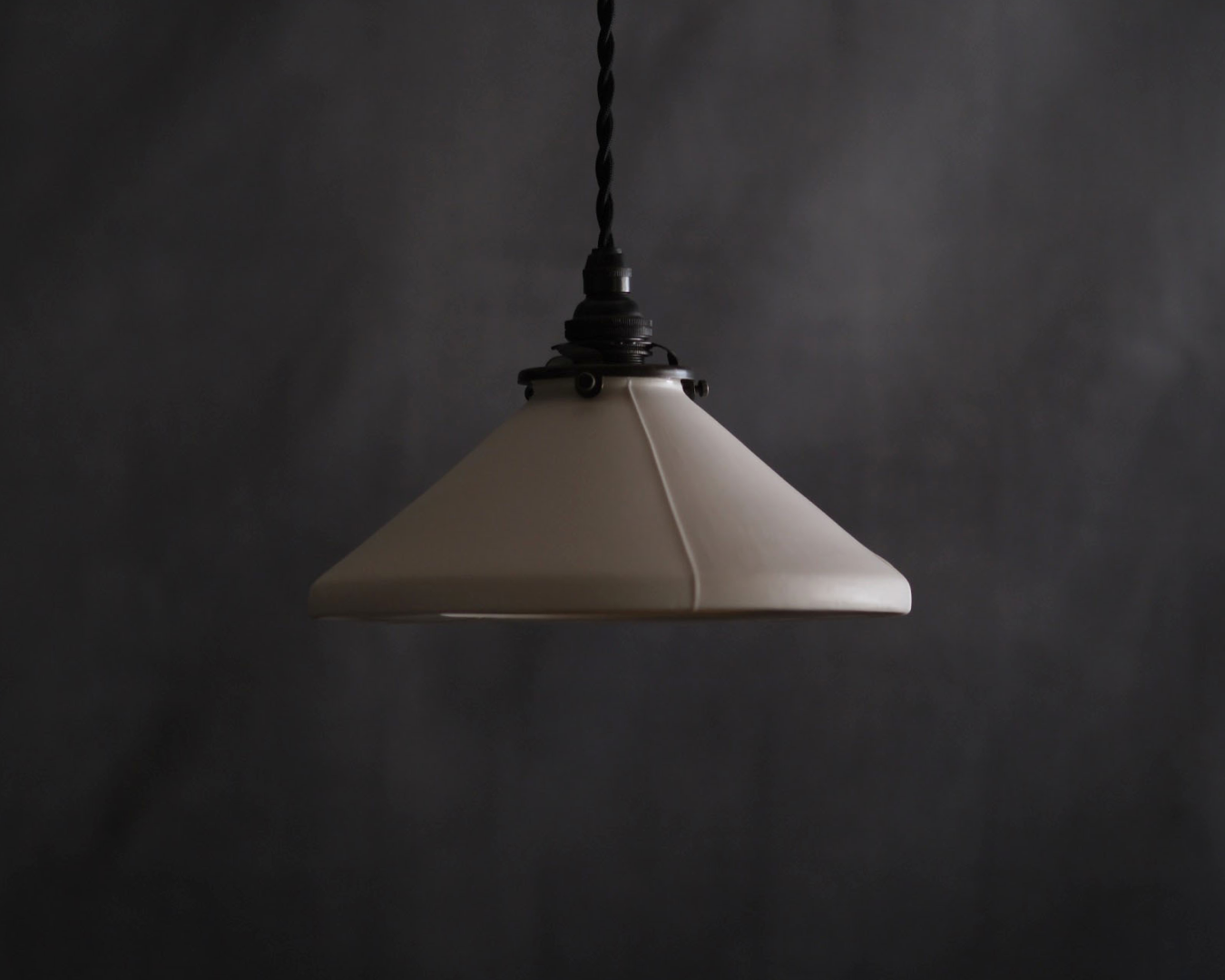 Porcelain Pendant - Cone M (Half)