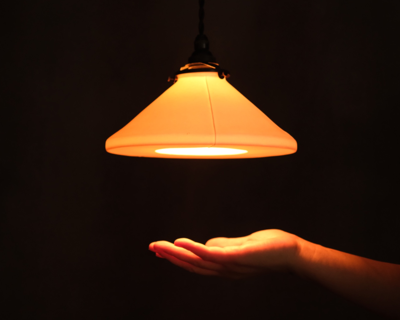 Porcelain Pendant - Cone M (Half)