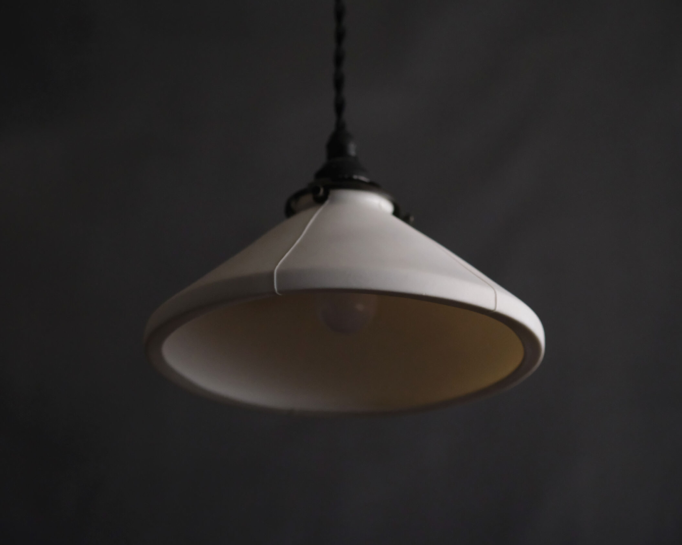 Porcelain Pendant - Cone M (Open)