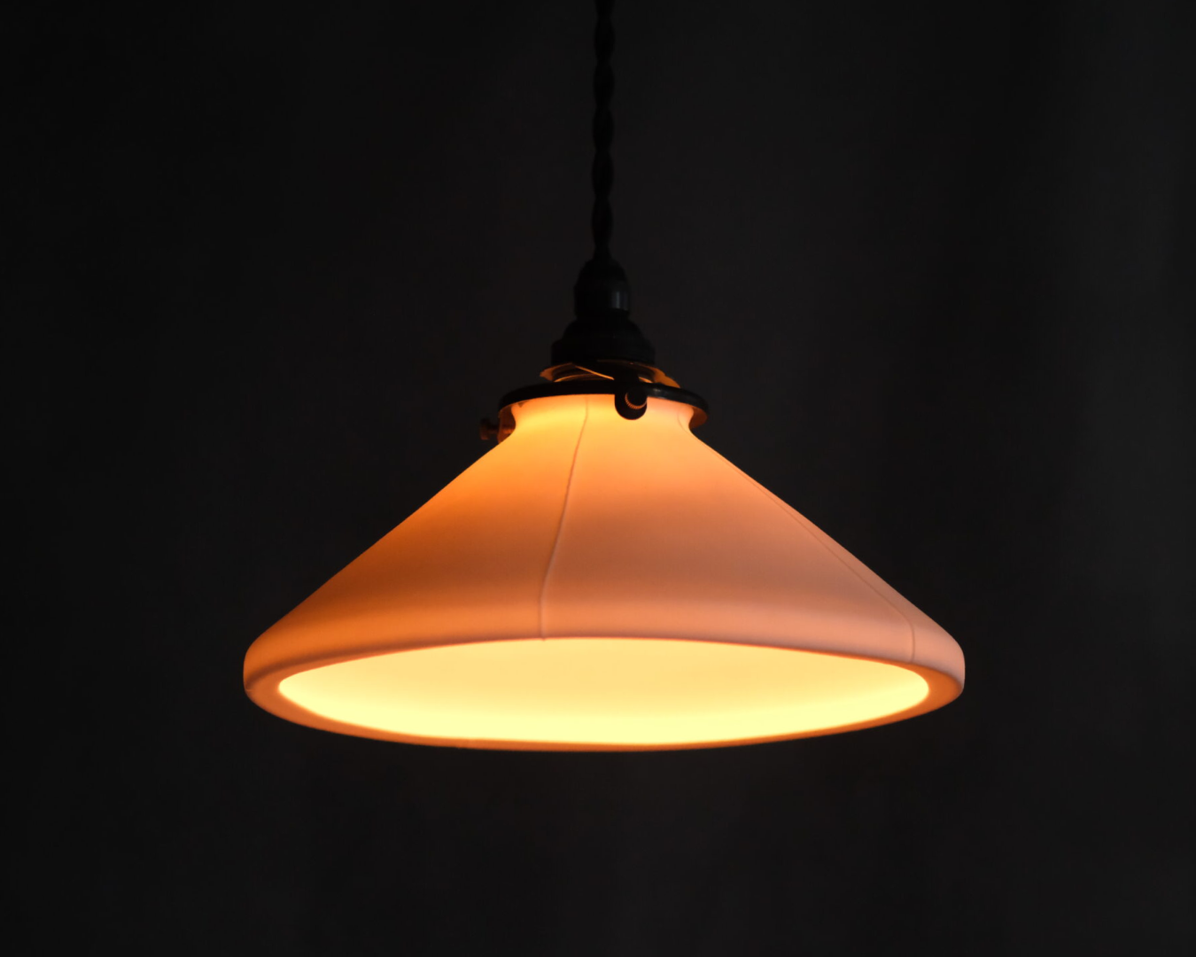 Porcelain Pendant - Cone M (Open)