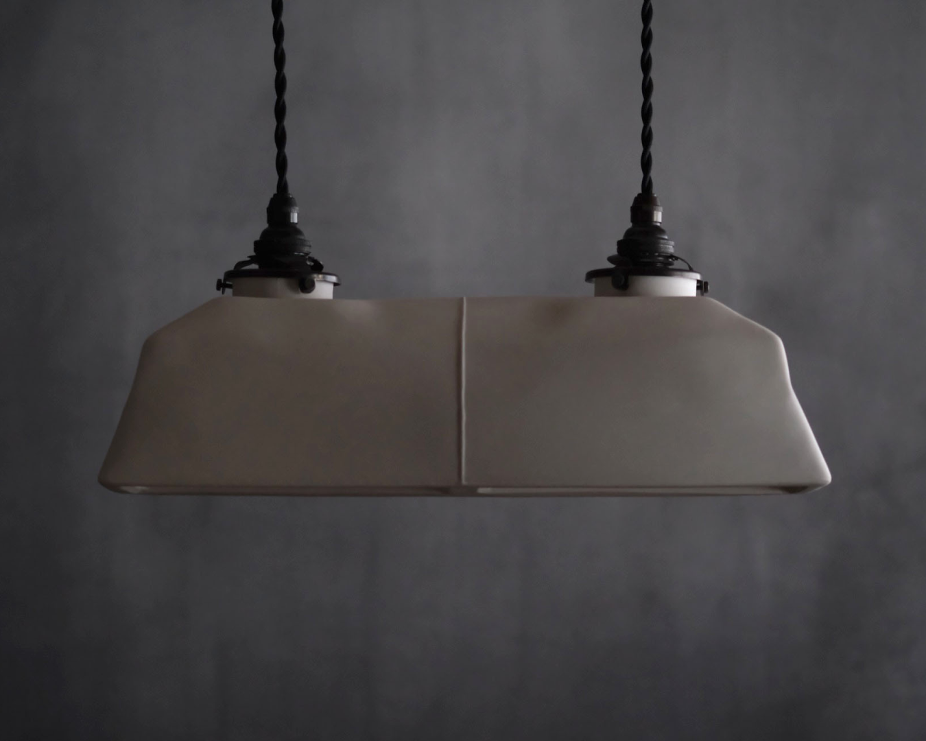 Porcelain Pendant - Double Polygon M