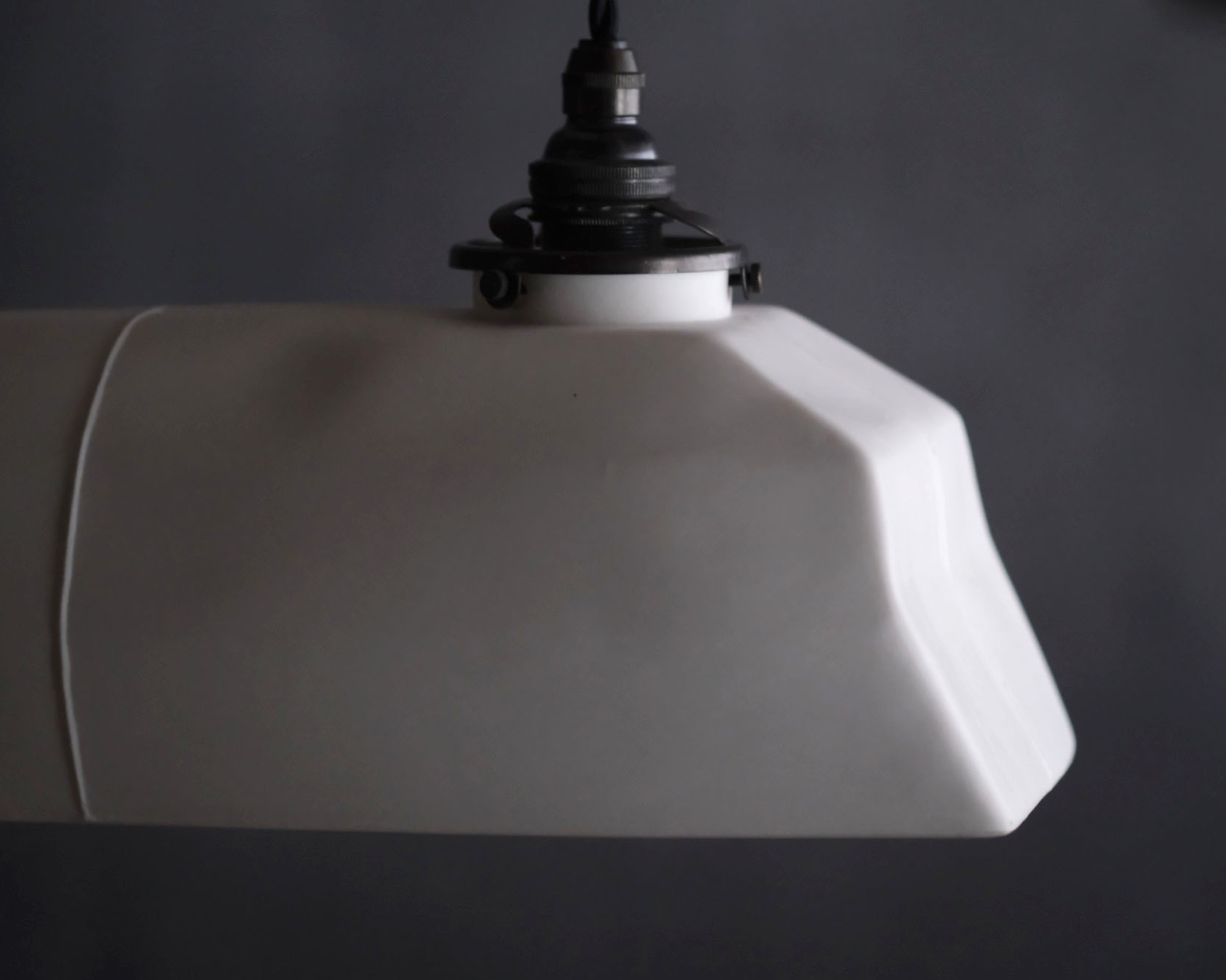 Porcelain Pendant - Double Polygon M