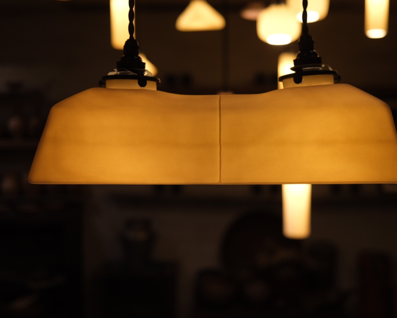 Porcelain Pendant - Double Polygon M