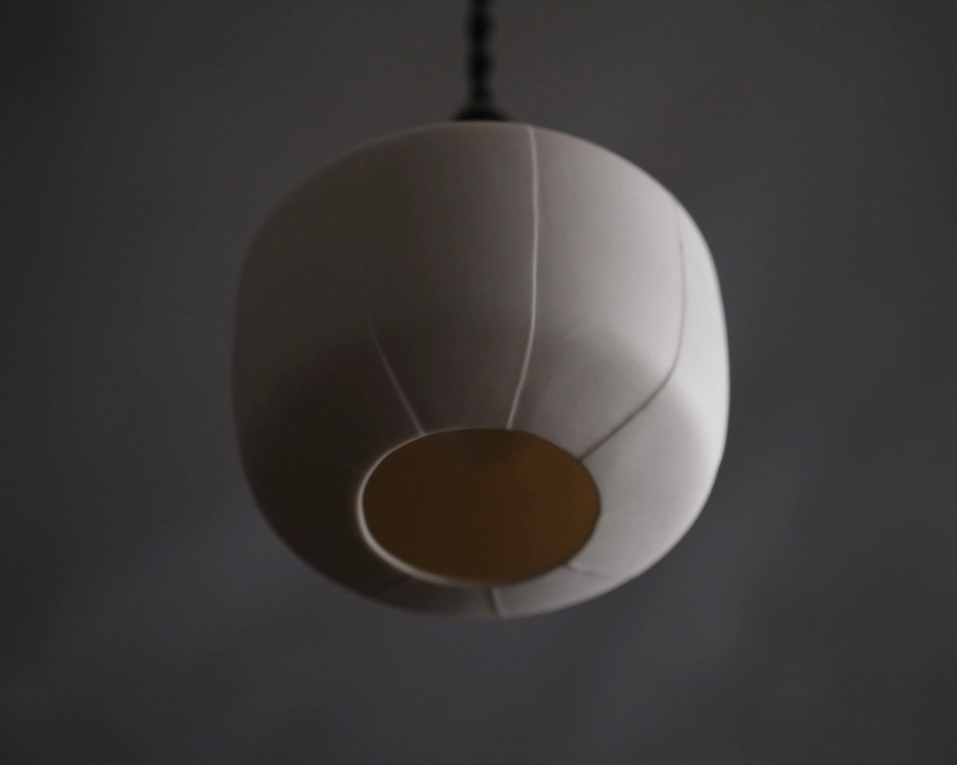 Porcelain Pendant - Orb S (Open)