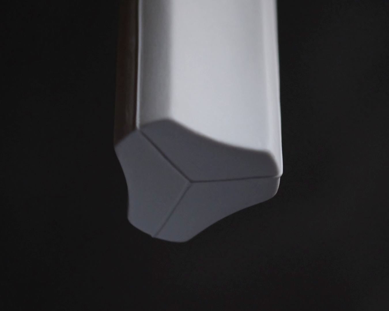 Porcelain Pendant - Shaved Triangle L