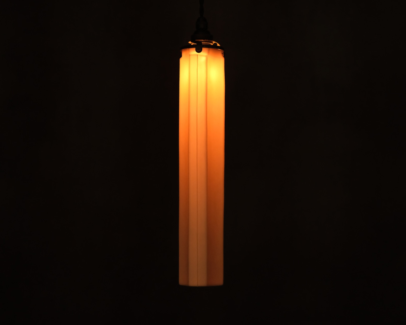 Porcelain Pendant - Shaved Triangle L