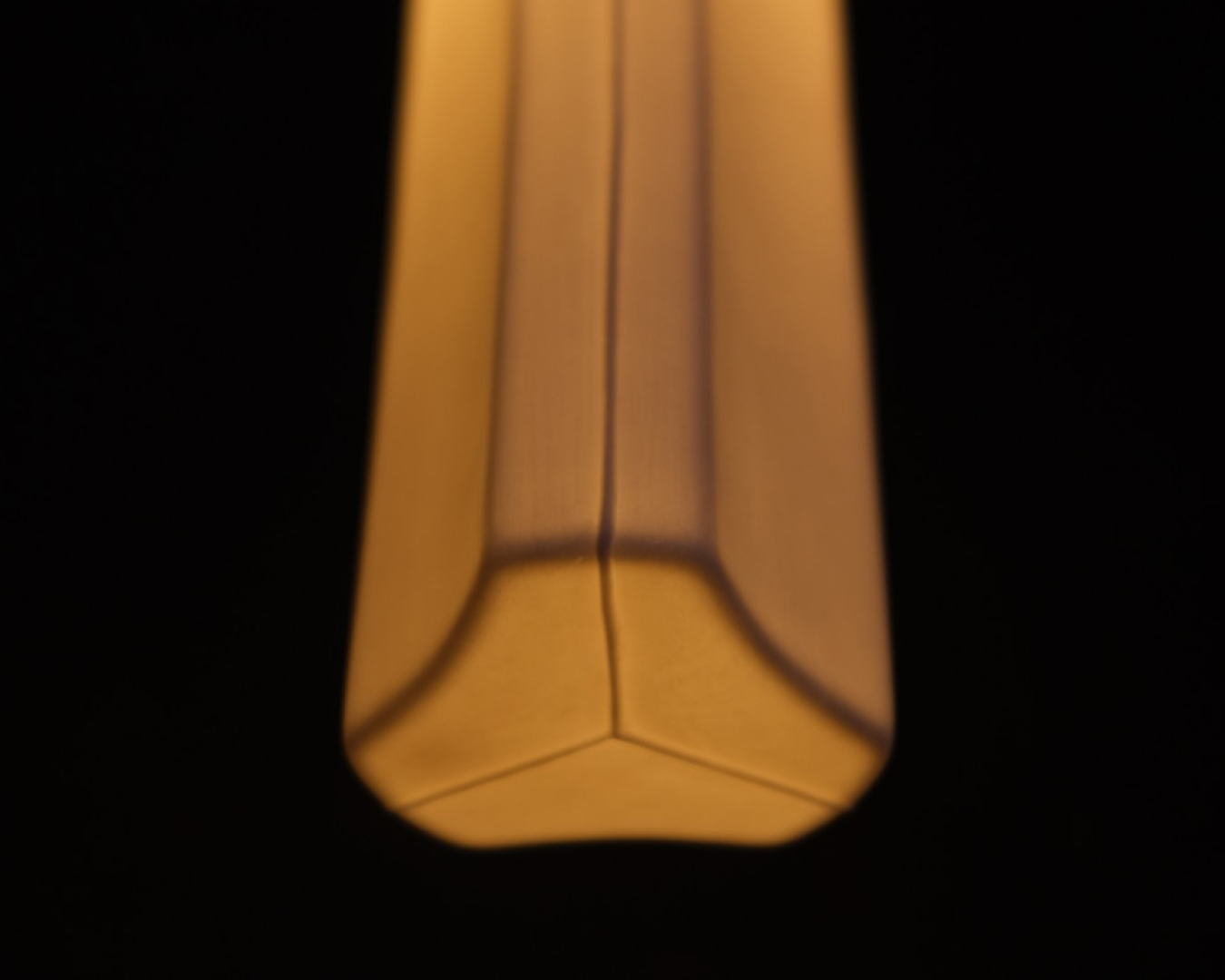 Porcelain Pendant - Shaved Triangle L