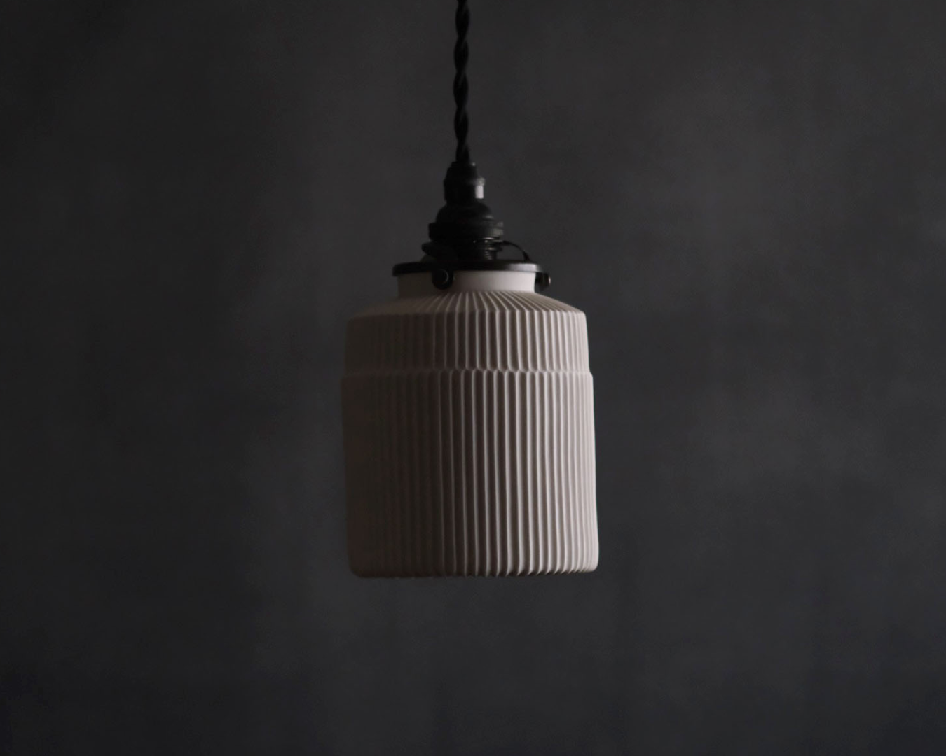 Porcelain Pendant - Stepped Bottle S (Open)