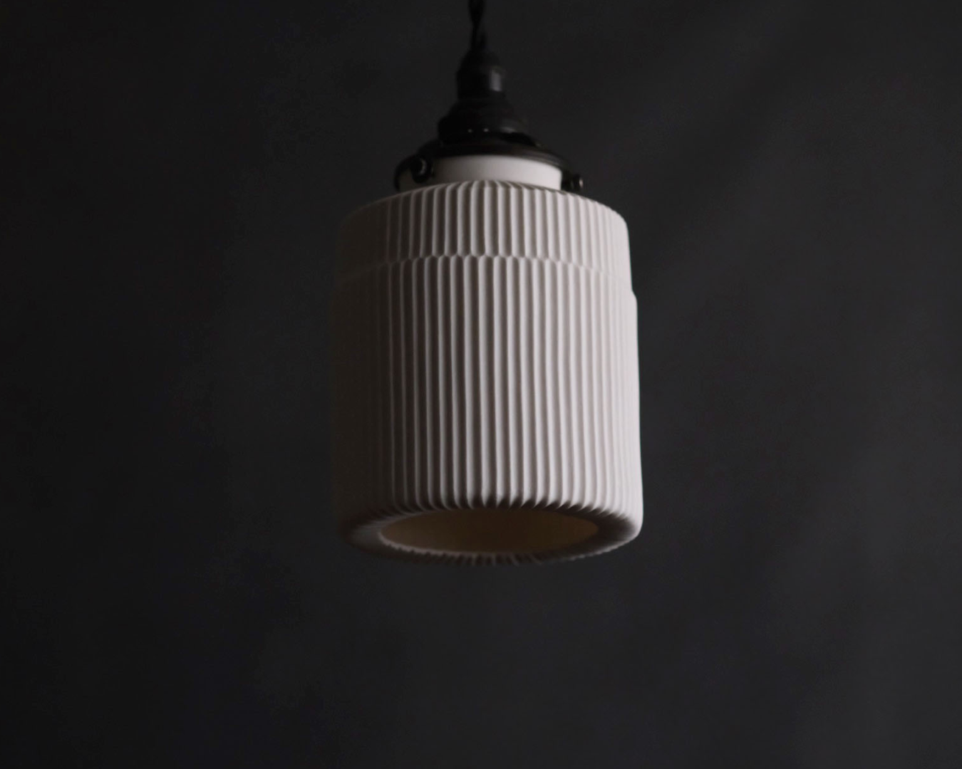 Porcelain Pendant - Stepped Bottle S (Open)