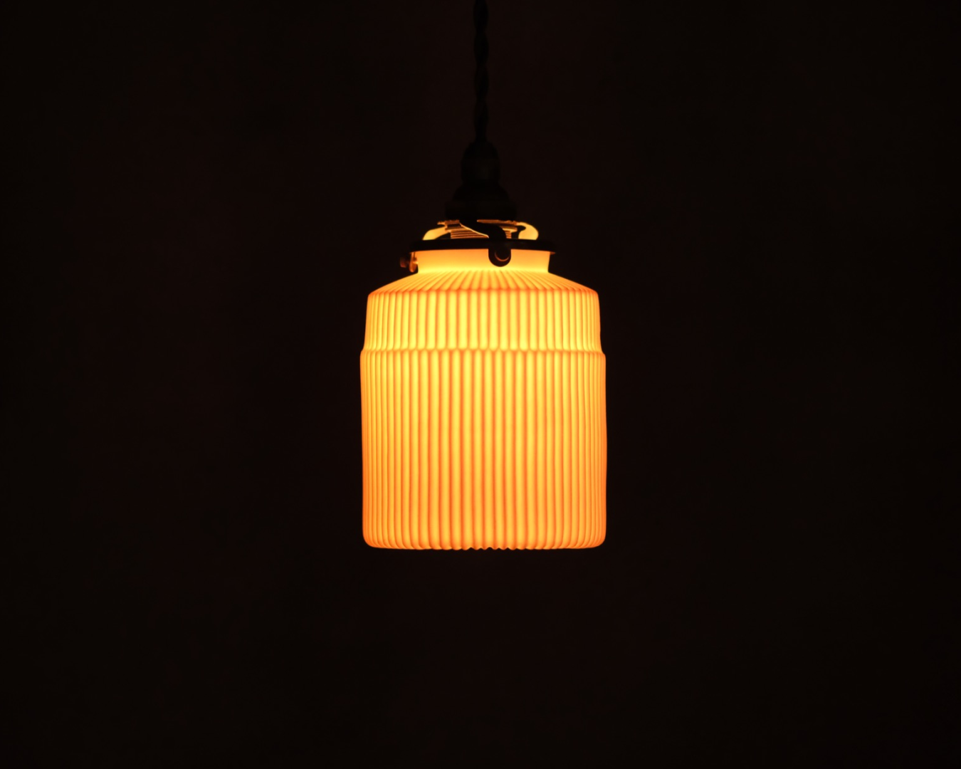 Porcelain Pendant - Stepped Bottle S (Open)