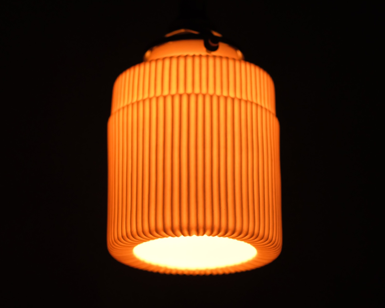 Porcelain Pendant - Stepped Bottle S (Open)