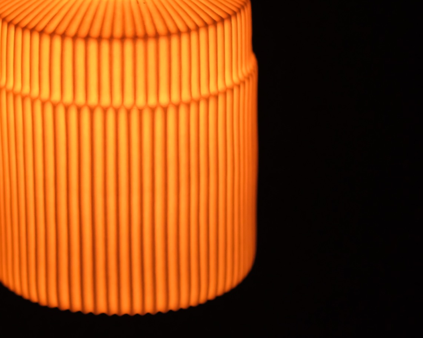 Porcelain Pendant - Stepped Bottle S (Open)