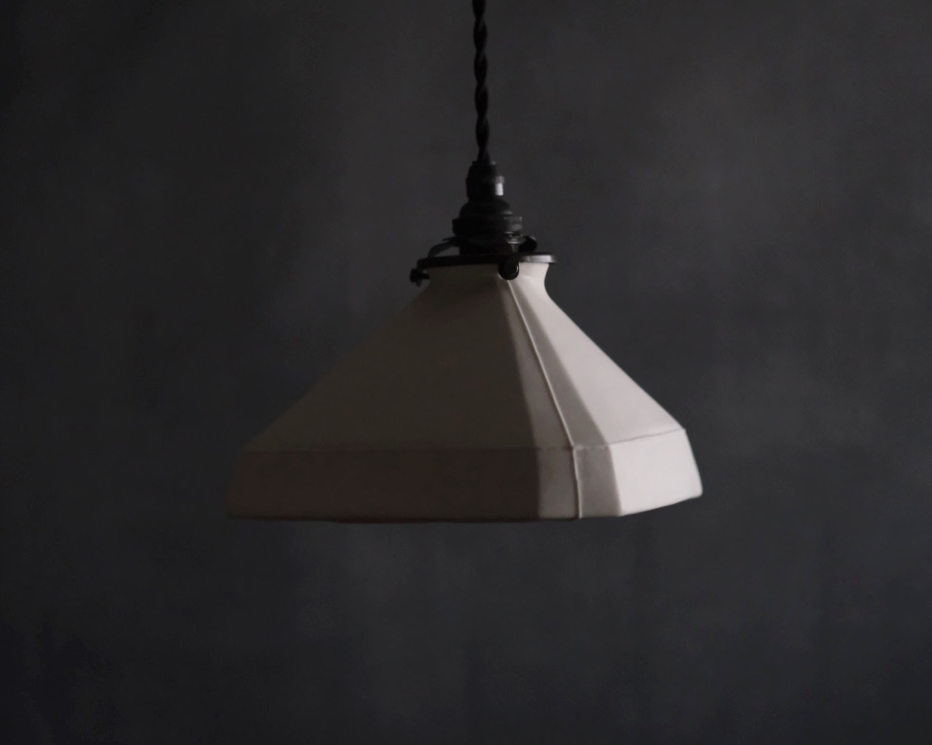 Porcelain Pendant - Triangle L (Open)