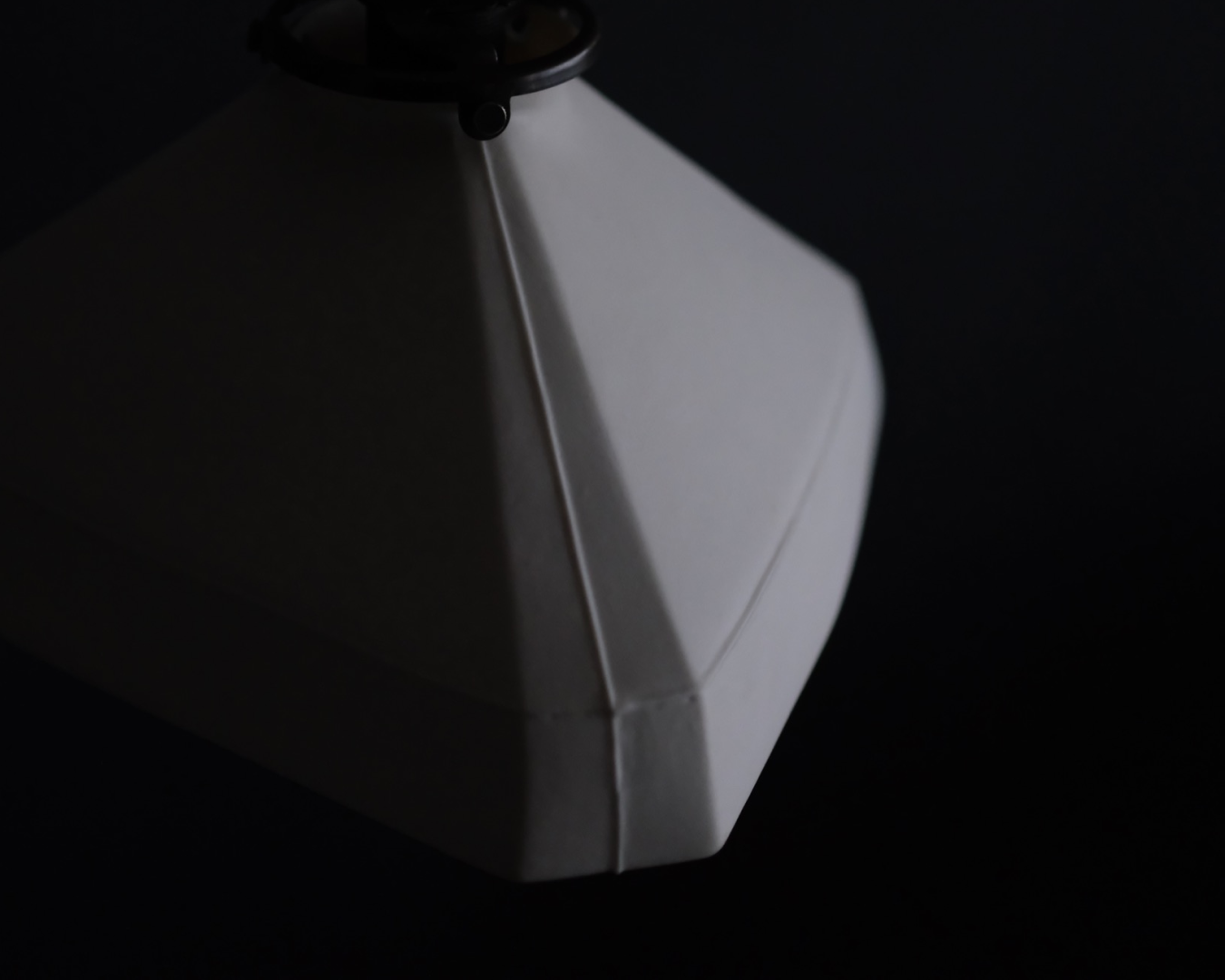 Porcelain Pendant - Triangle L (Open)