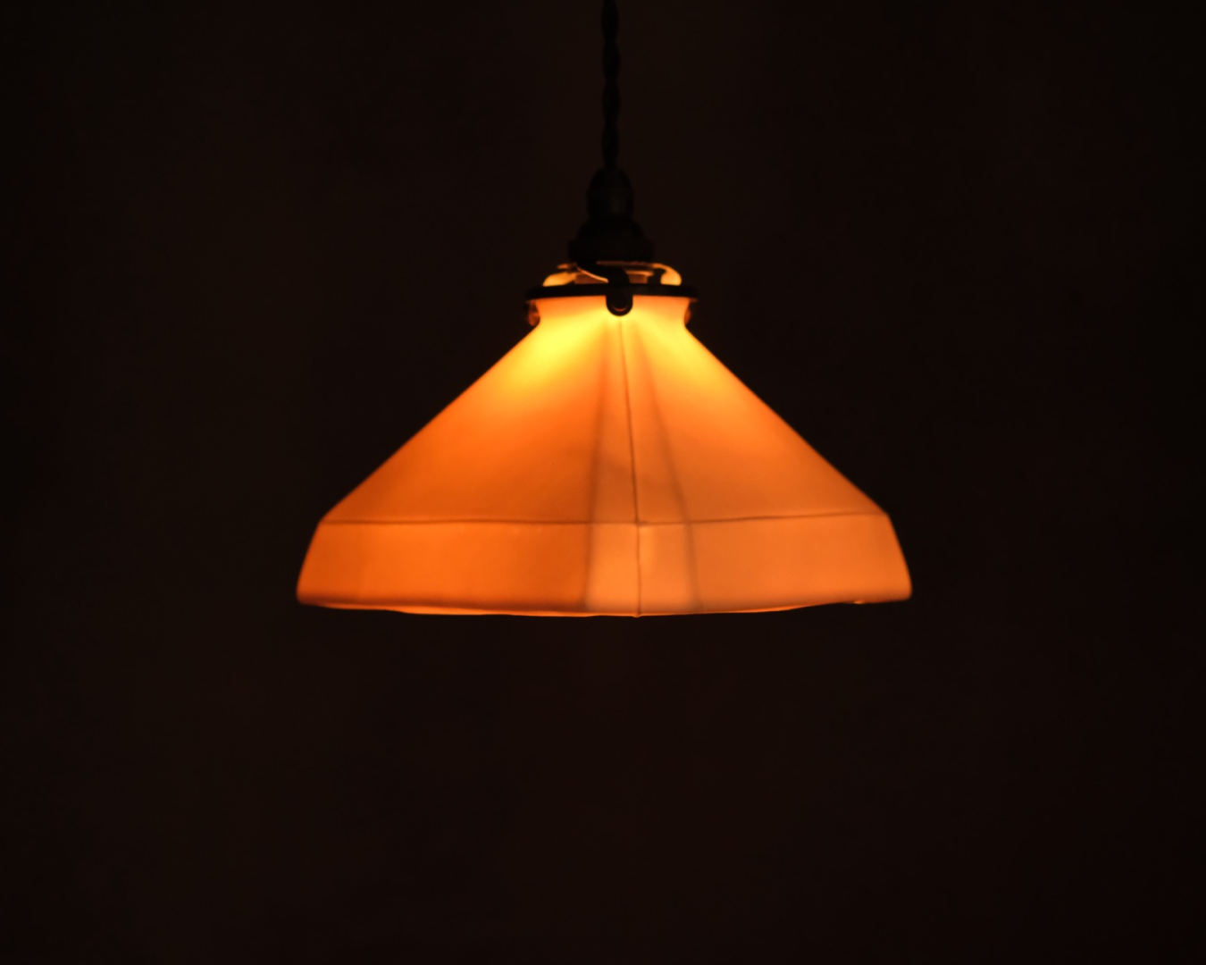 Porcelain Pendant - Triangle L (Open)